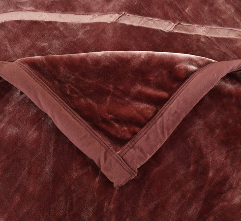 Italia Super Soft 2 Ply Double Bed Mink Blanket for Winter